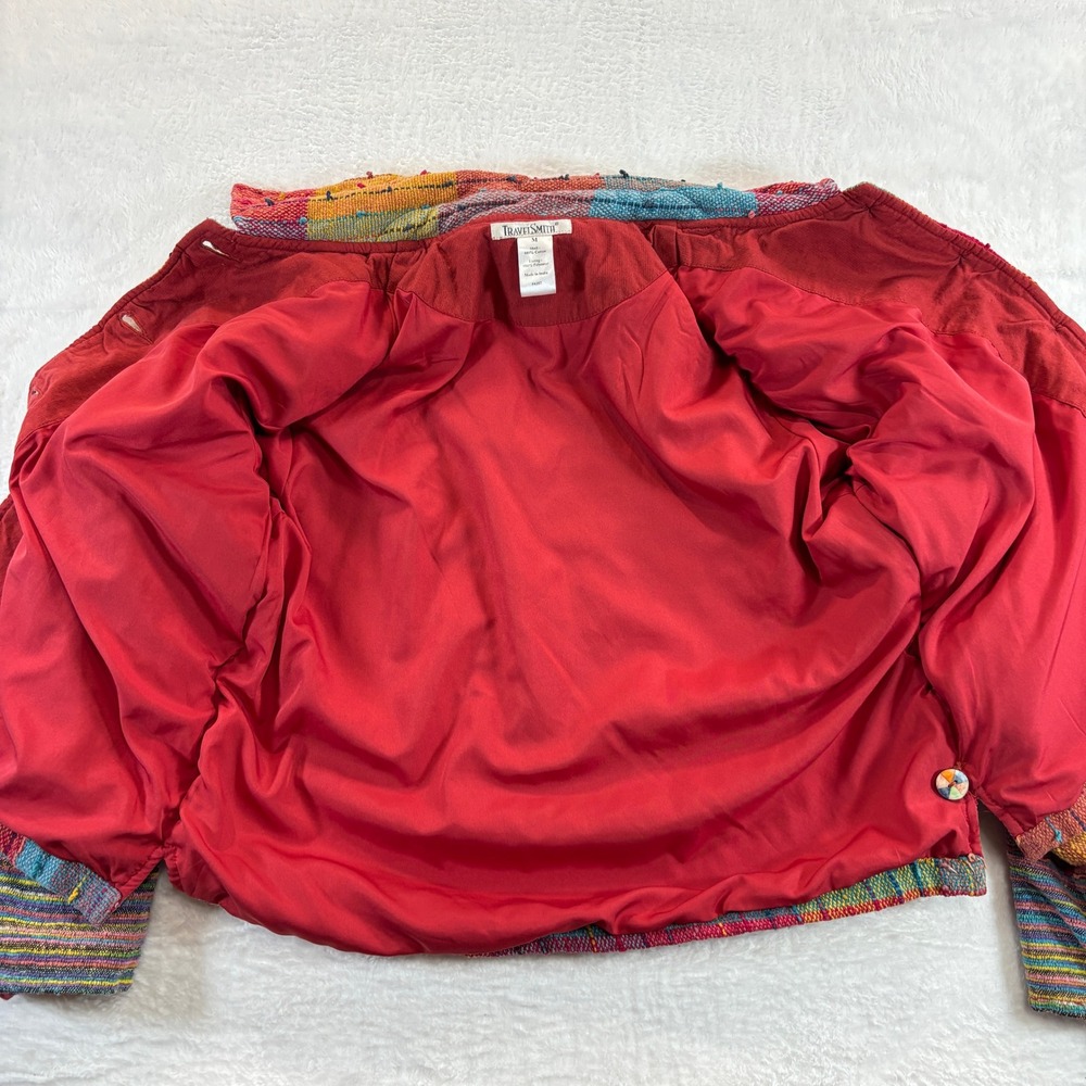 Travelsmith Women's Medium Patchwork Jacket Blaze… - image 8